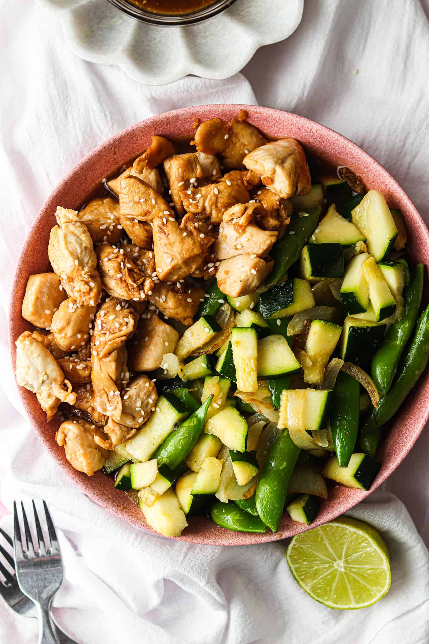 Teriyaki Chicken Poke Bowls - Allianna's Kitchen