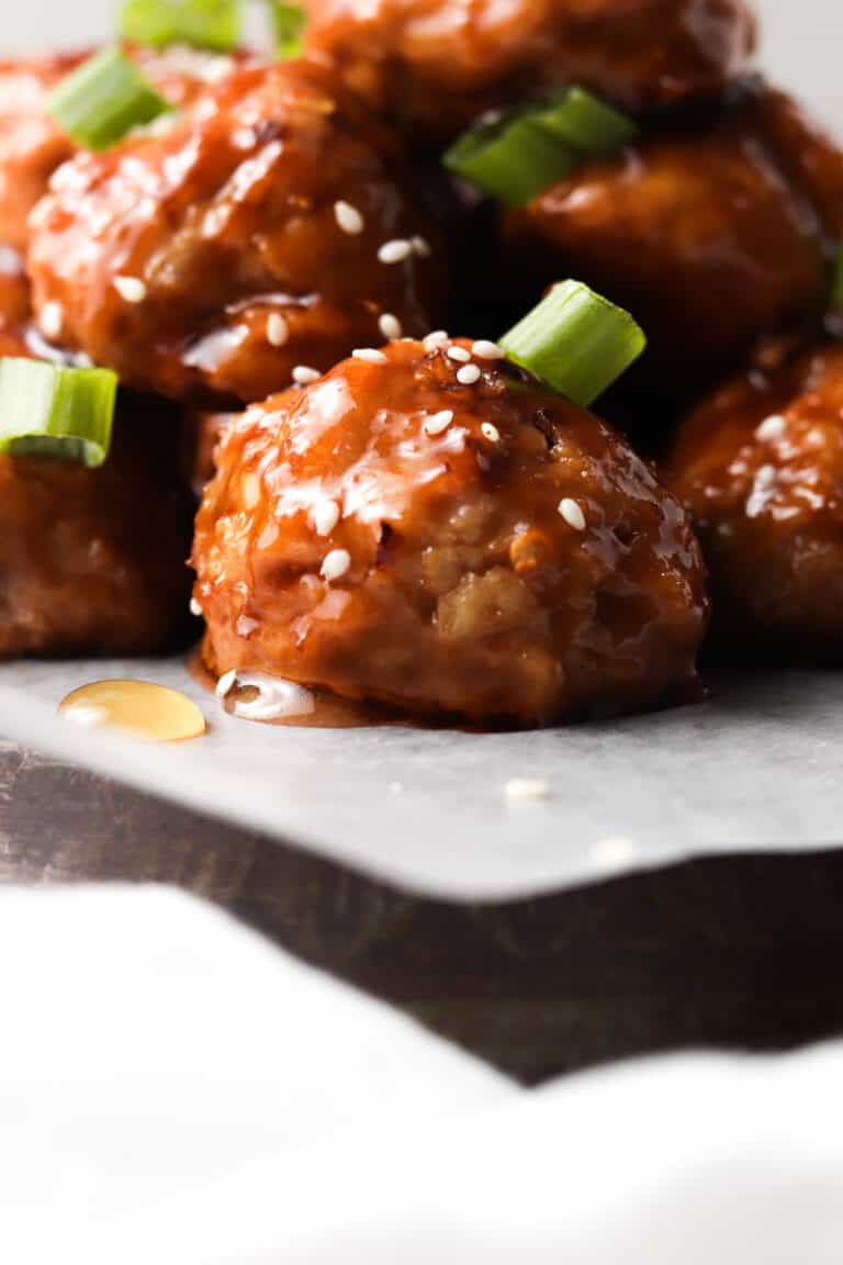 Chicken Teriyaki Meatballs (Paleo, Whole30) - Allianna's Kitchen