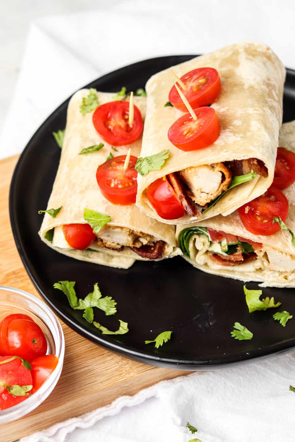 Crispy Bacon Chicken Ranch Wraps (Whole30, AIP option) - Allianna's Kitchen