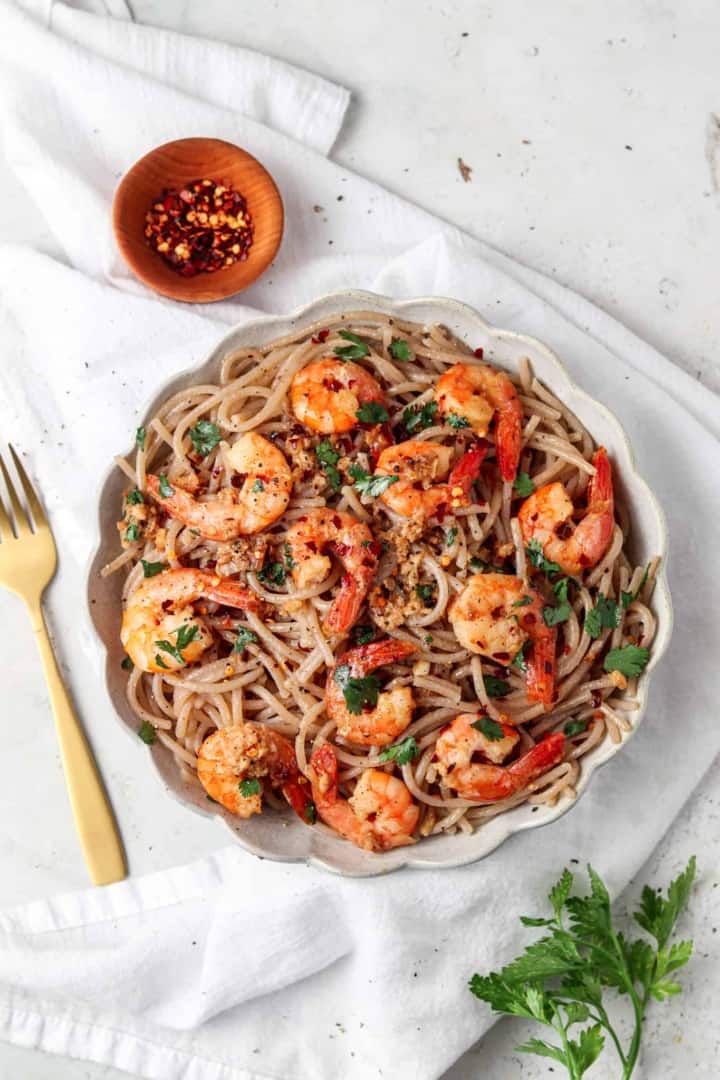 Gluten Free Shrimp Scampi (Paleo, Whole30, Keto, AIP) - Allianna's Kitchen