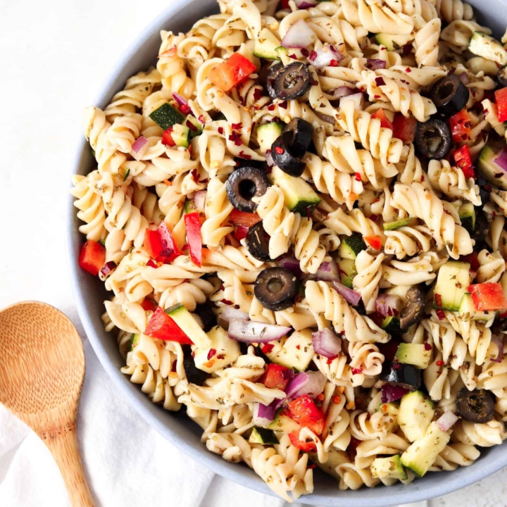 Easy Gluten Free Pasta Salad - Allianna's Kitchen