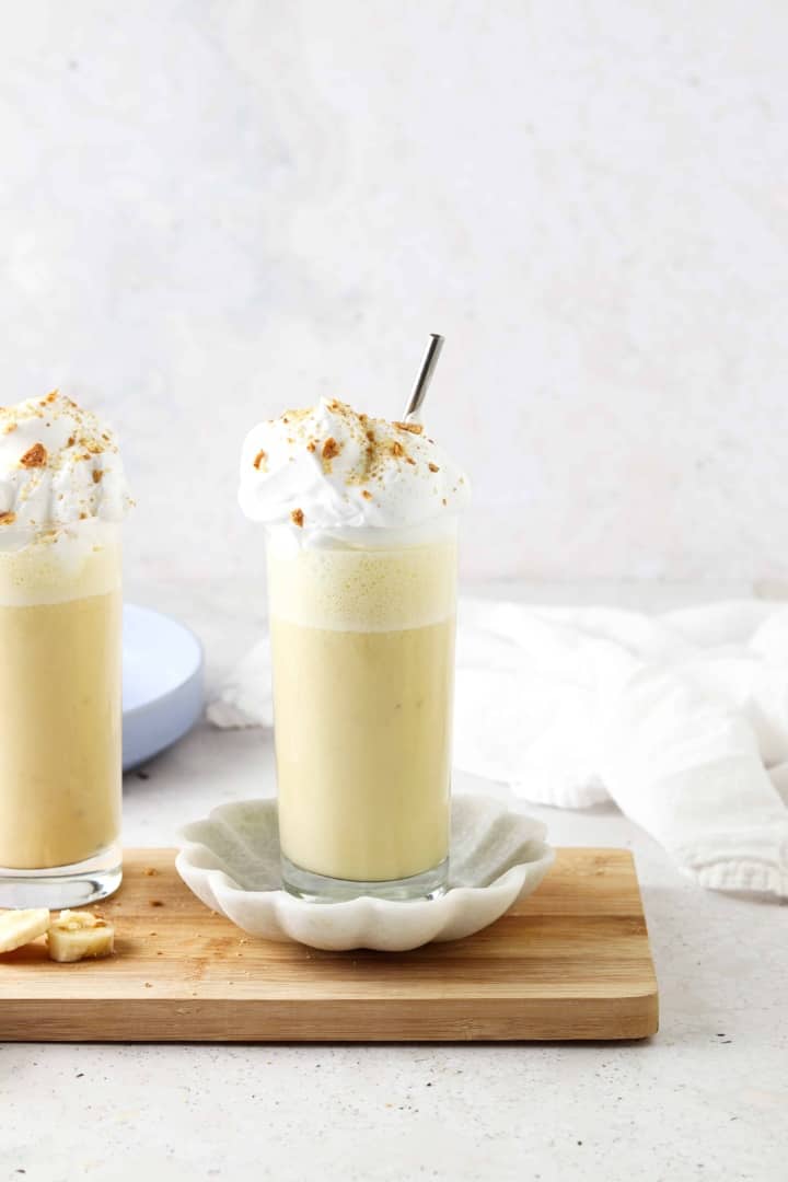 Banana Cream Smoothie Dairy Free Option Allianna S Kitchen