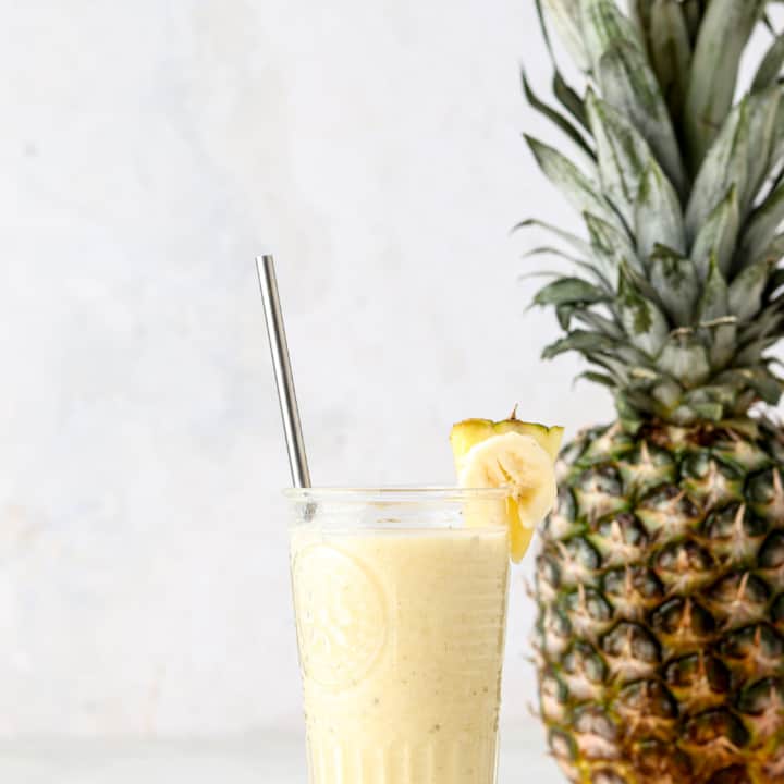 Pineapple Banana Smoothie (Dairy Free) - Allianna's Kitchen