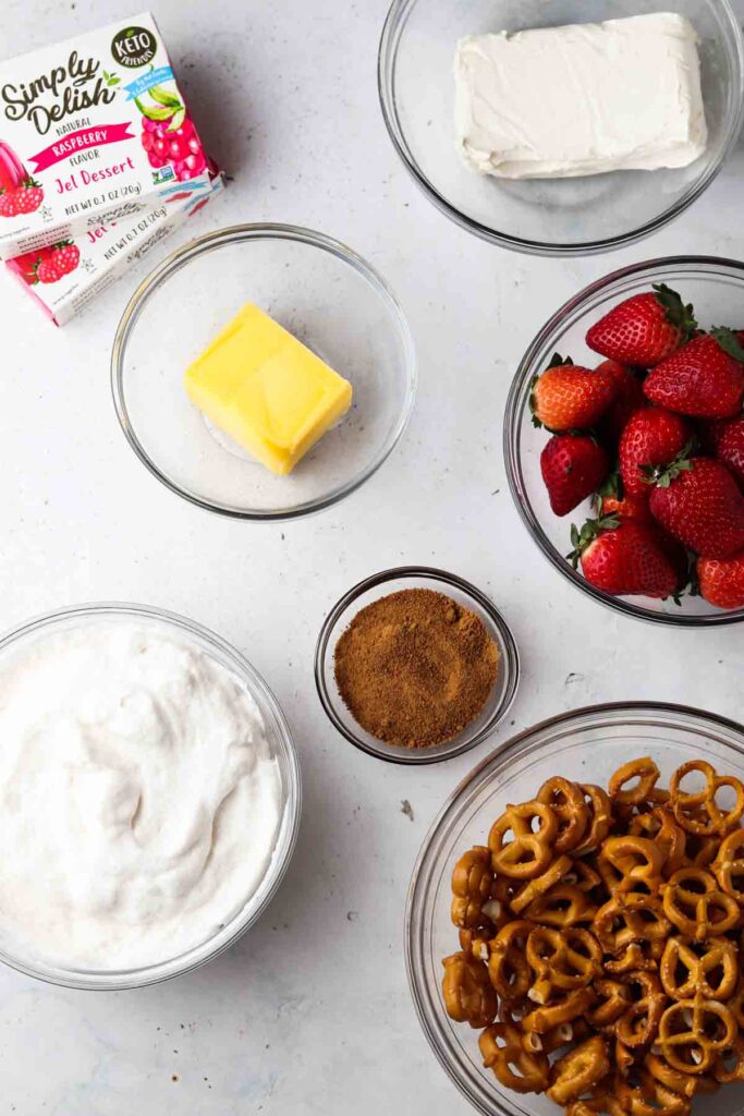 Gluten Free Strawberry Pretzel Salad - Allianna's Kitchen