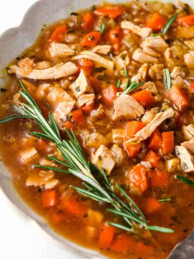 Instant Pot Turkey Soup Alliannas Kitchen